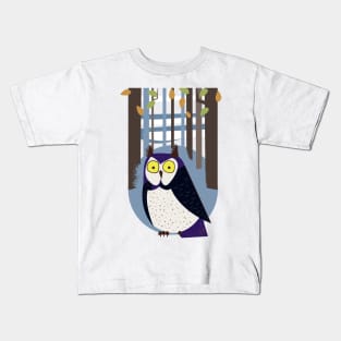 Owl in the Woodland Kids T-Shirt